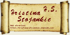 Hristina Stojankić vizit kartica